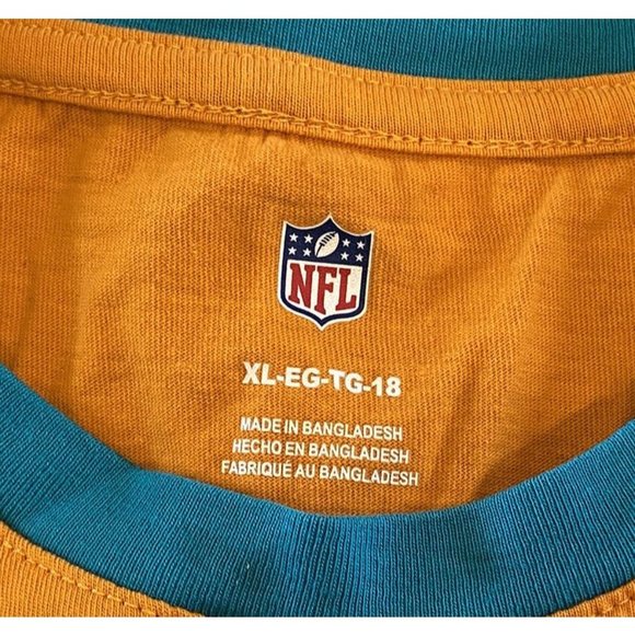 Vintage Miami Dolphins XL Football Tee Cotton Fan Crew Neck Jersey Style Game - Picture 3 of 9